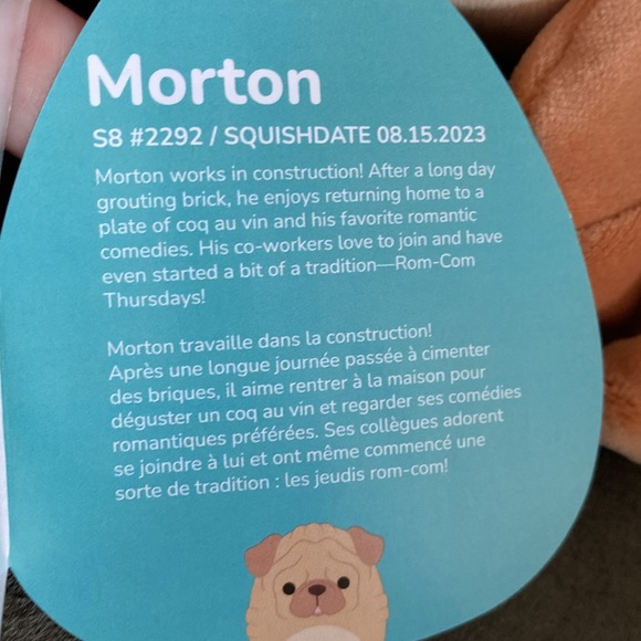 Squishmallows FTM Morton the dog - Picture 4 of 4